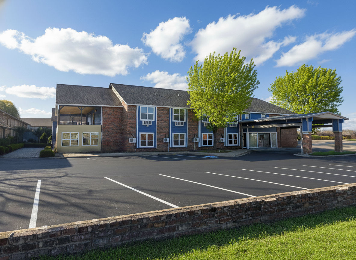 Exterior view of The Haven Detox Oklahoma building and parking area