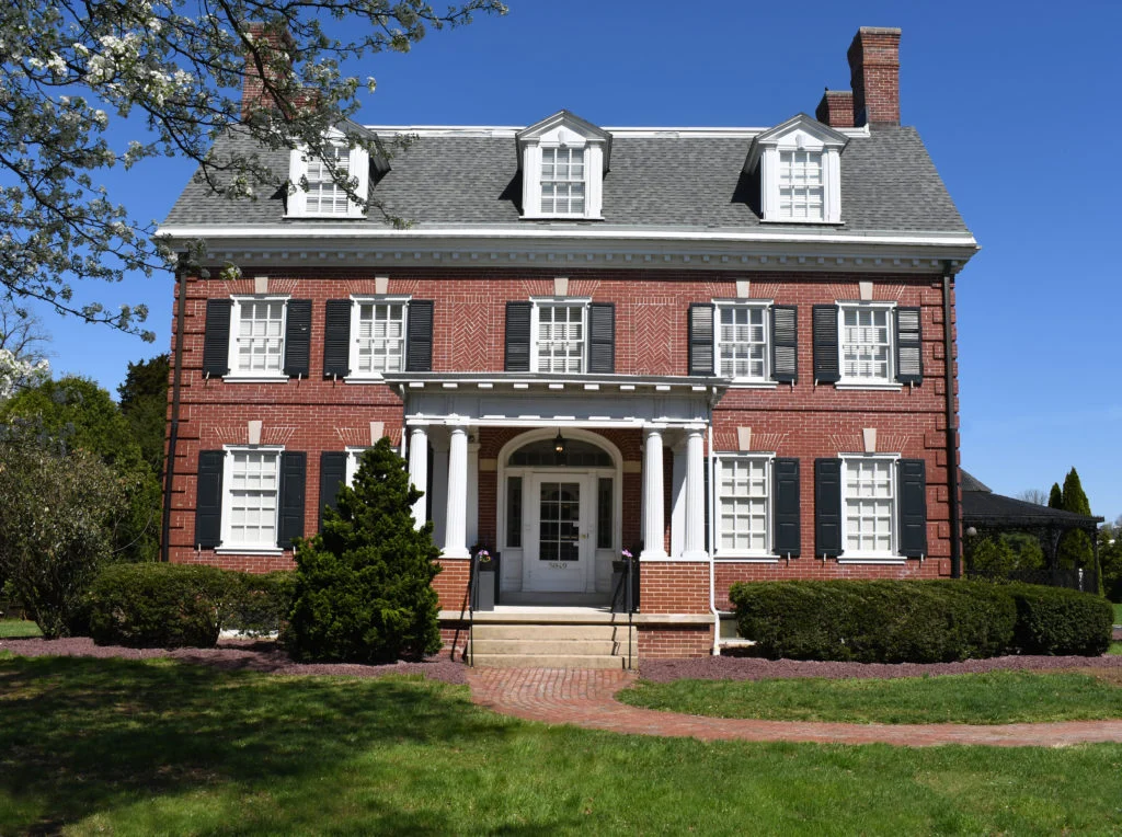 Historic brick exterior of Pyramid Healthcare York facility.