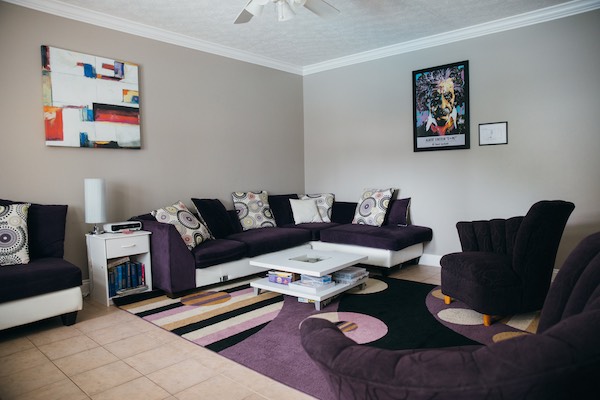 Group meeting room with seating for therapy sessions