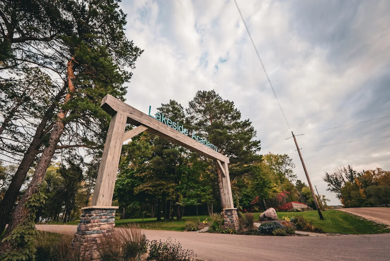 Entrance sign for MN Adult and Teen Challenge campus