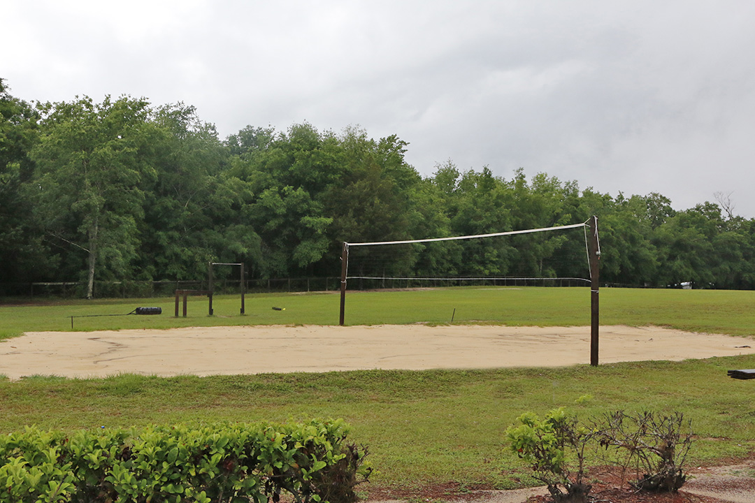 Sand volleyball court at Phoenix House Florida residential center