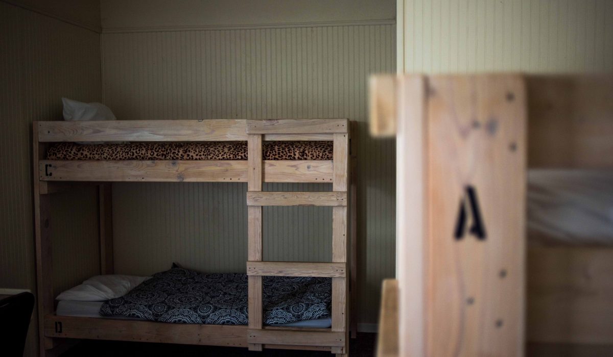 Shared bedroom with bunk beds at Sundown Ranch