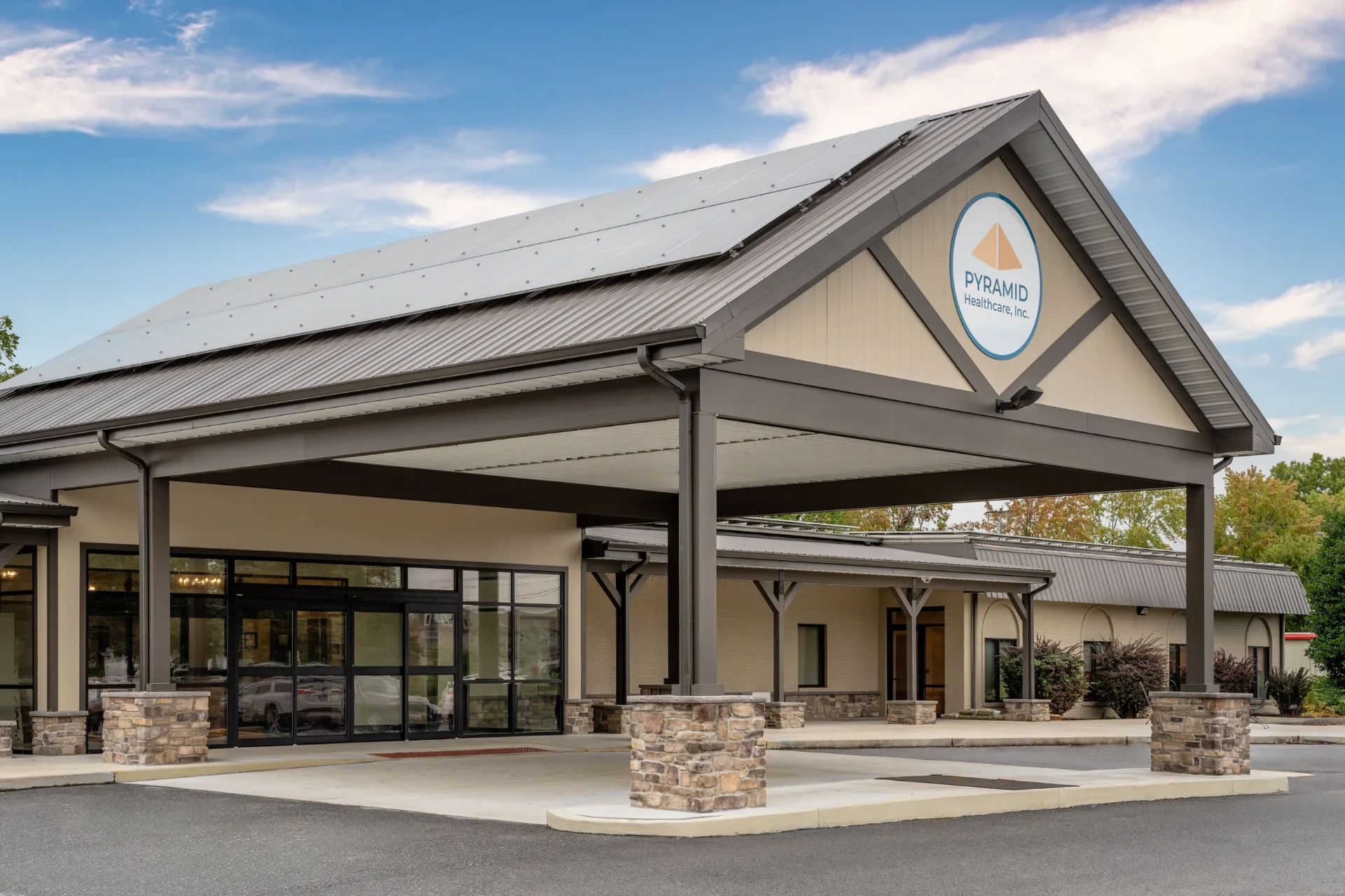 Main entrance to Mountaineer Behavioral Health facility