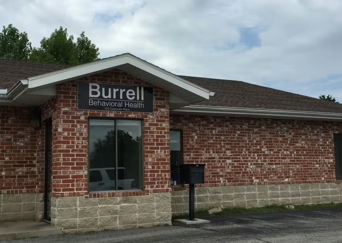 Brick exterior of Burrell Behavioral Health clinic building