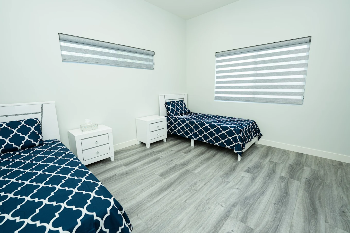 Shared bedroom with two twin beds