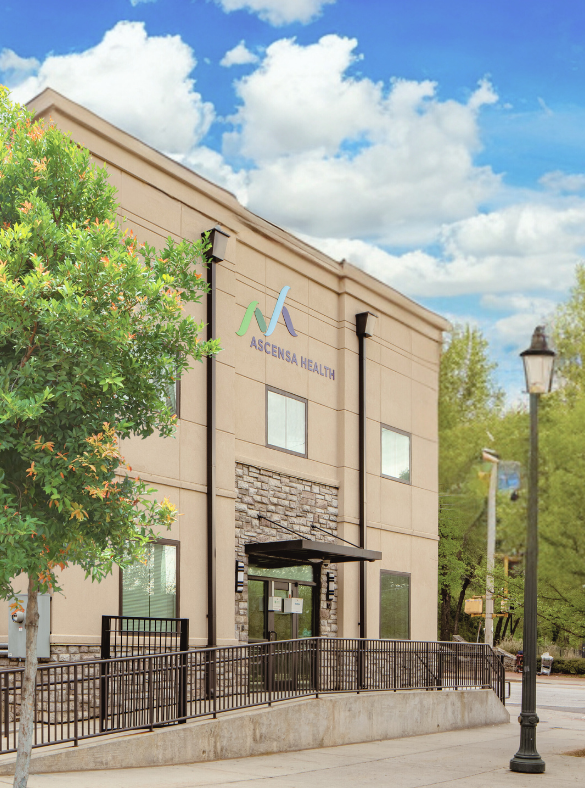 Ascensa Health building exterior with accessible entrance ramp