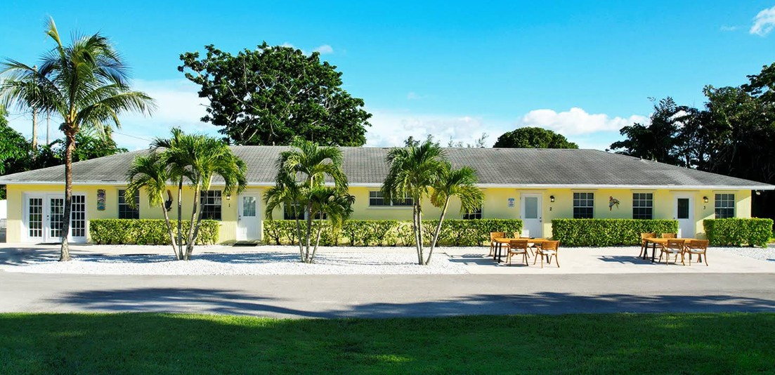 Residential client housing with outdoor seating