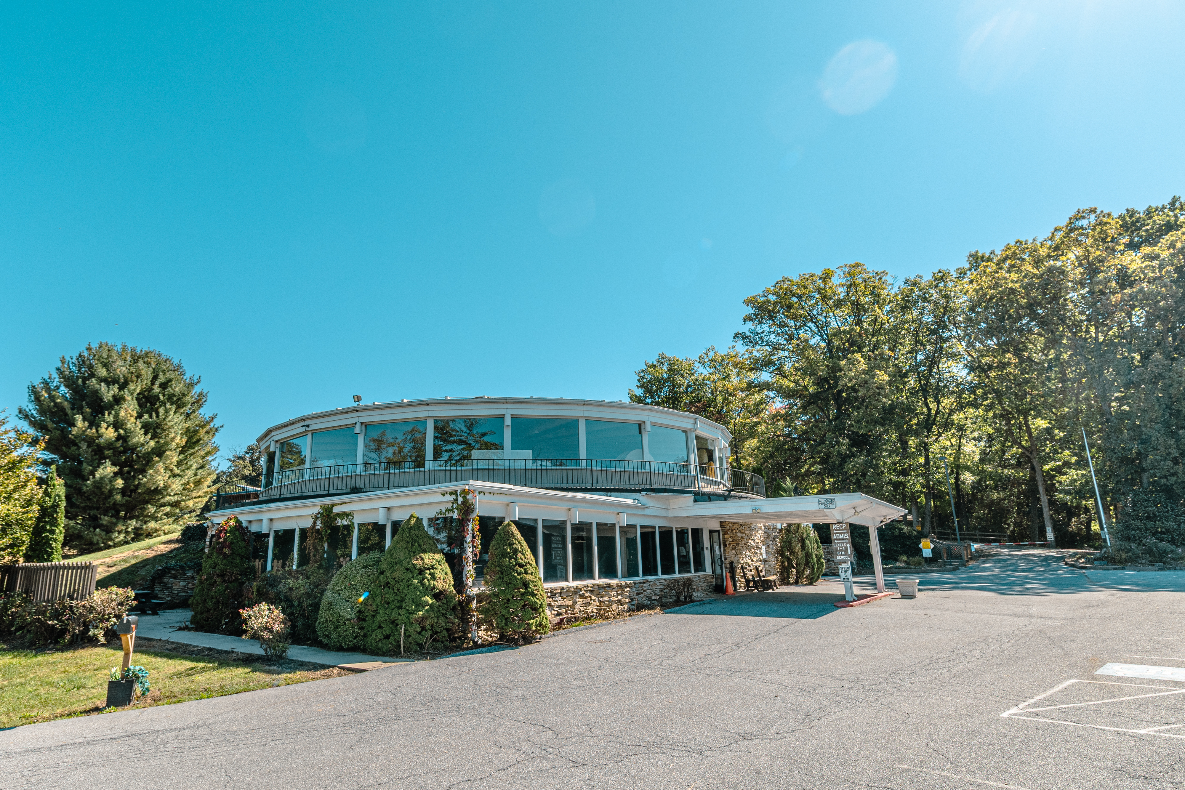 Exterior view of the main building at a behavioral health treatment facility.