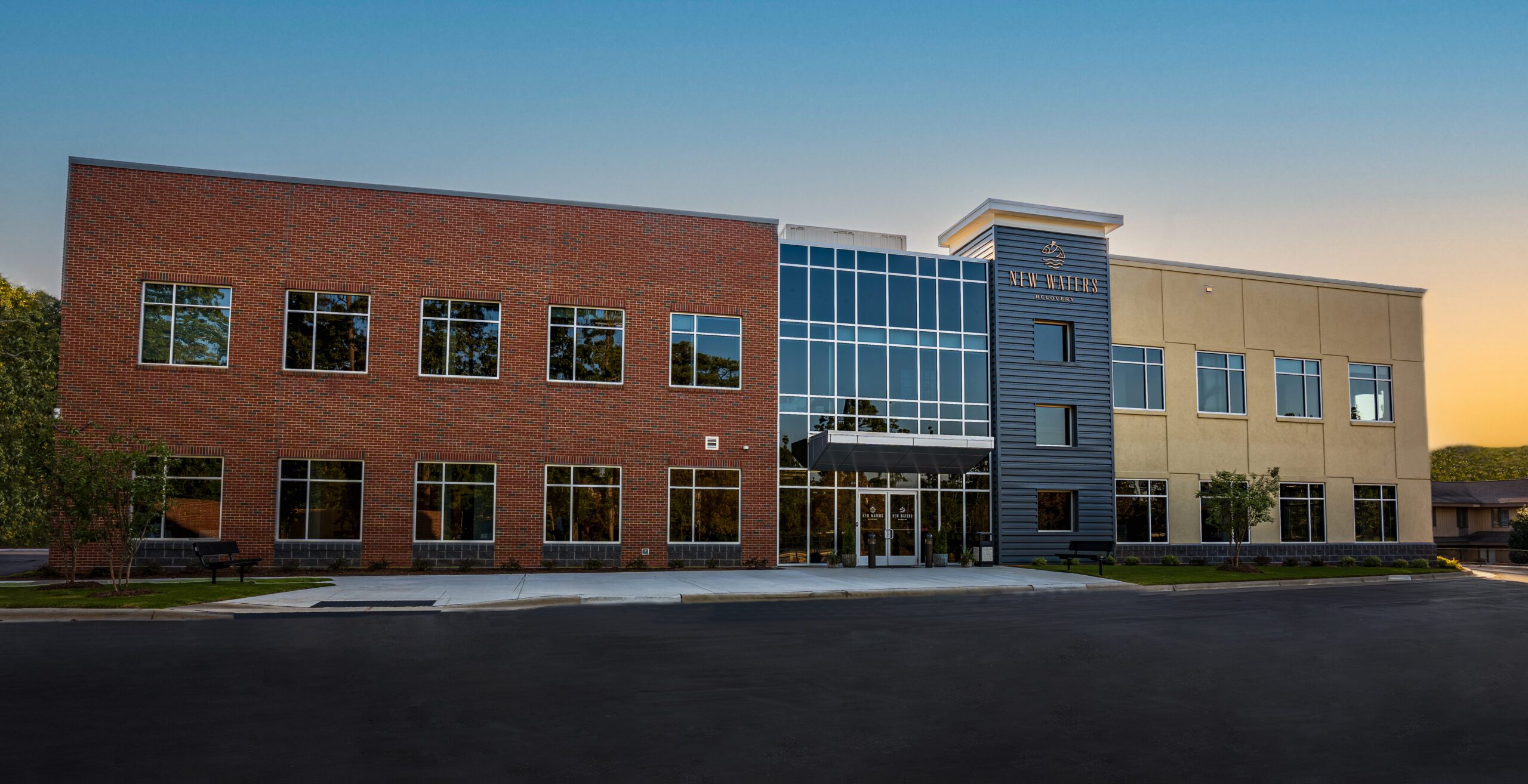 Exterior view of the New Waters Recovery facility