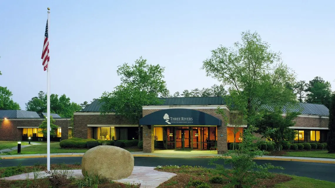 Exterior entrance of Three Rivers Center for Behavioral Health