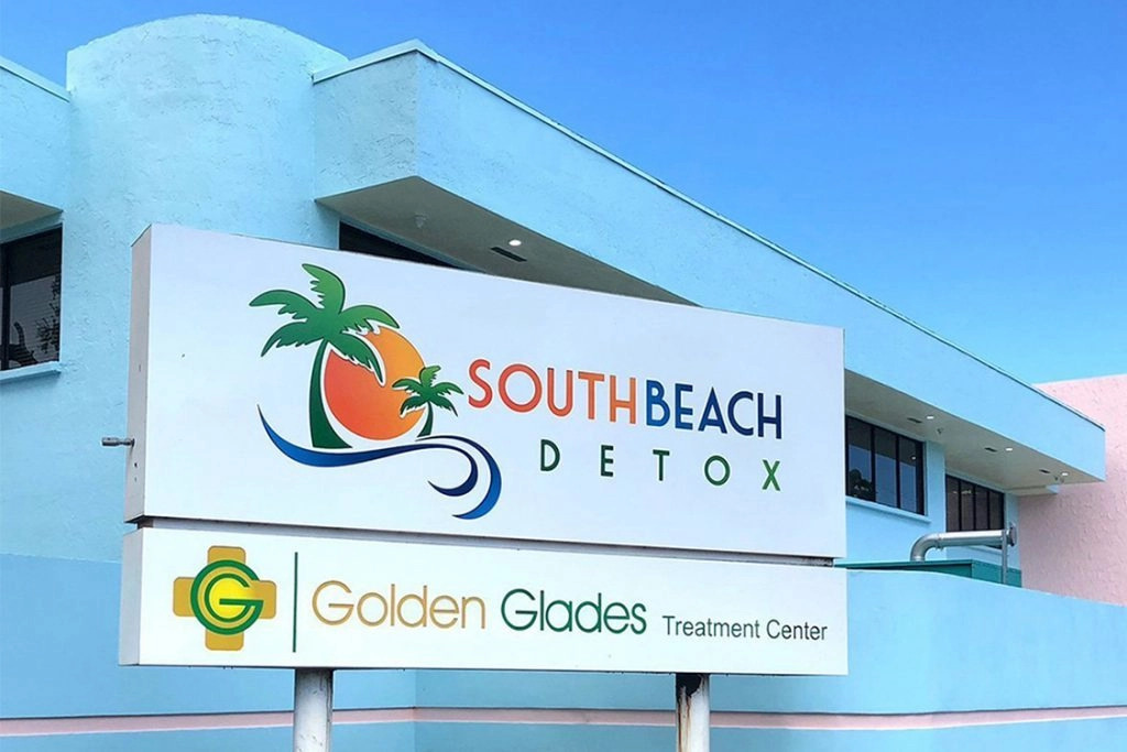 Exterior sign for South Beach Detox 