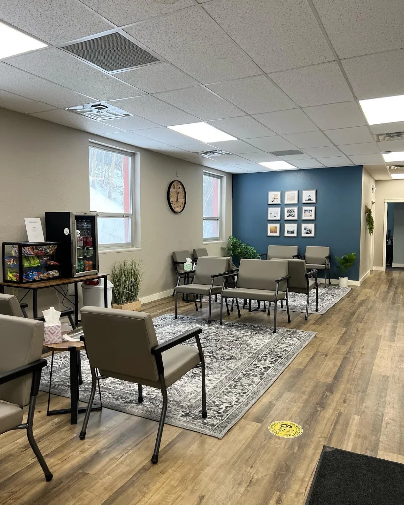 Lobby seating at Lakeview Behavioral Health in Hibbing