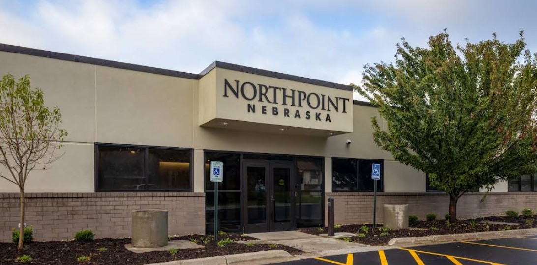 Exterior entrance of Northpoint Nebraska treatment center in Omaha