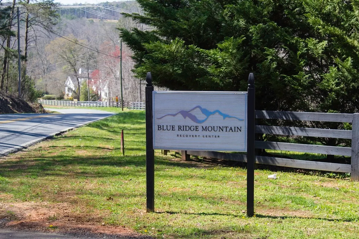 Blue Ridge Mountain Recovery Center roadside sign