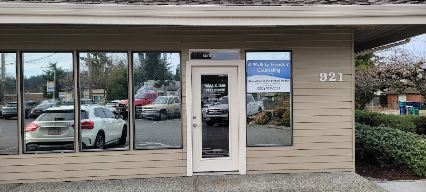 Front entrance of A Walk to Freedom Counseling Suite C in Auburn, WA