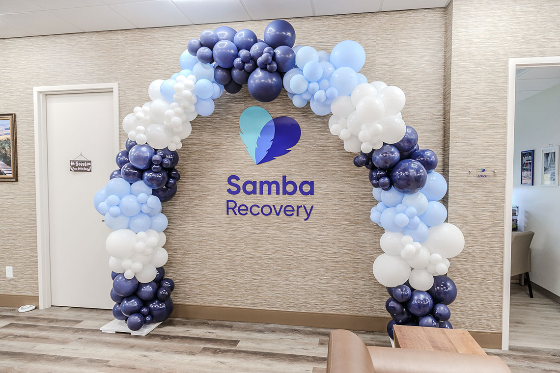 Samba Recovery logo displayed inside facility