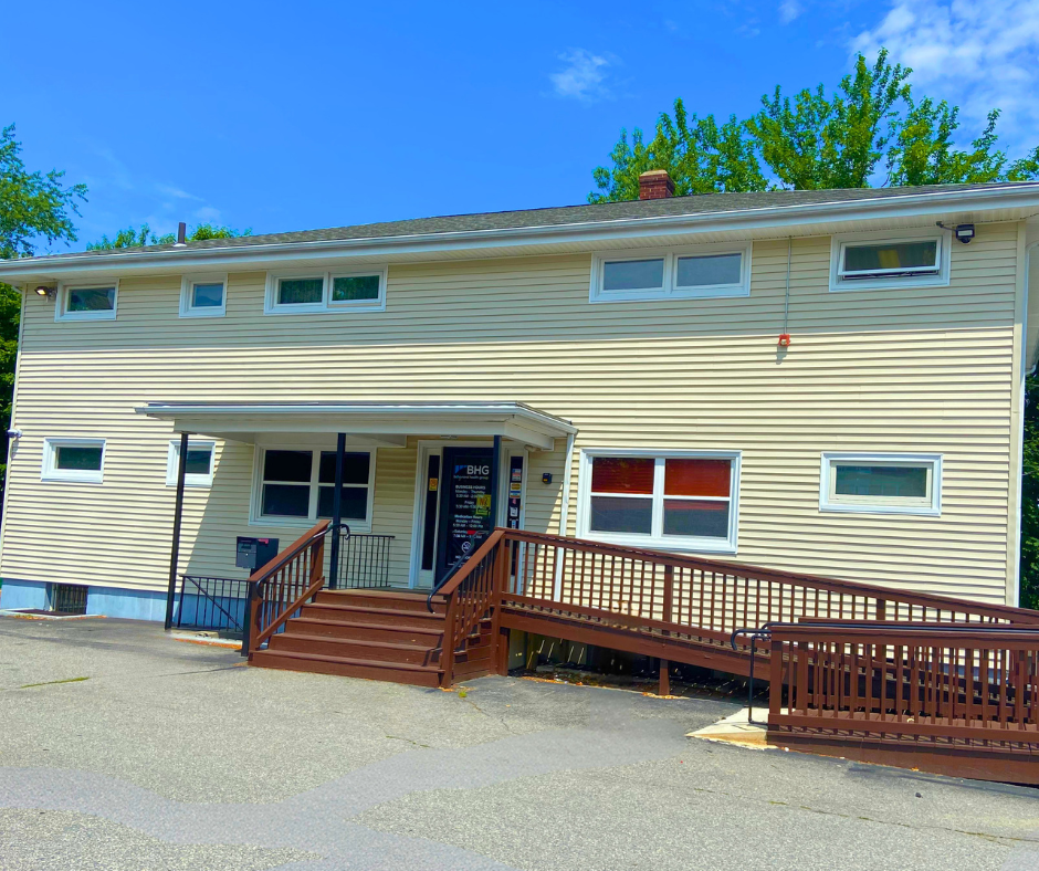Exterior of BHG Pawtucket Treatment Center with ramp entrance