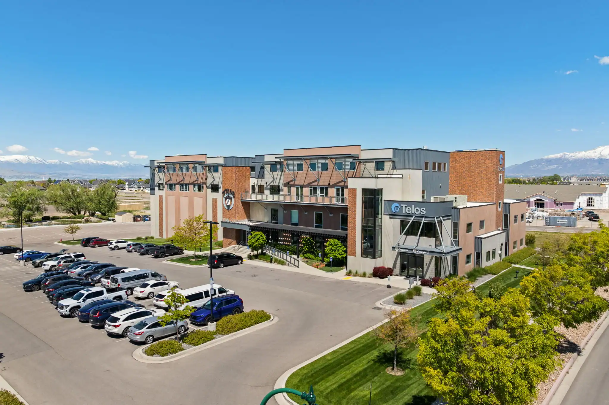 Exterior view of the Telos U Vineyard treatment facility