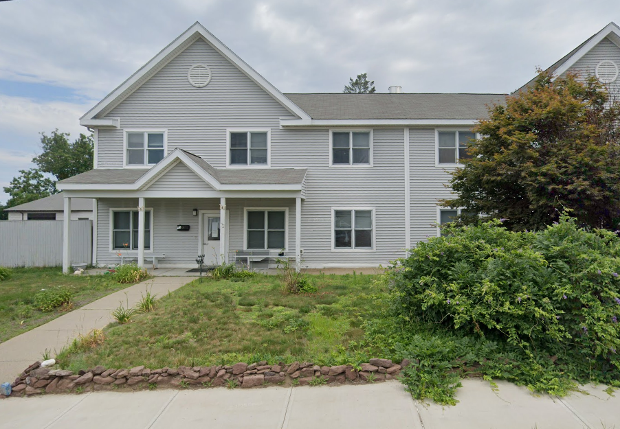 Exterior of ServiceNet Beacon House residential recovery home in Greenfield