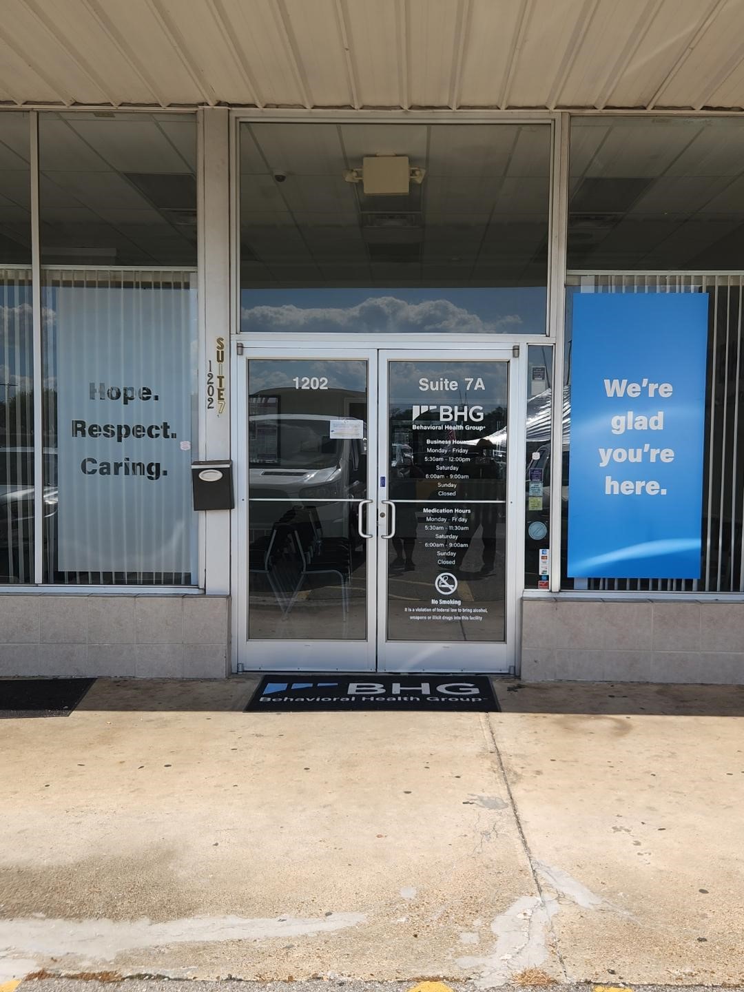 Exterior storefront of BHG Columbia TN Treatment Center