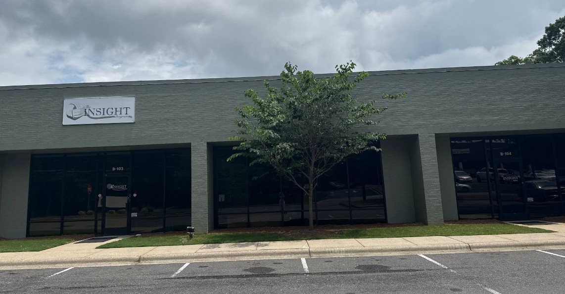 Exterior entrance to Insight Program Charlotte facility