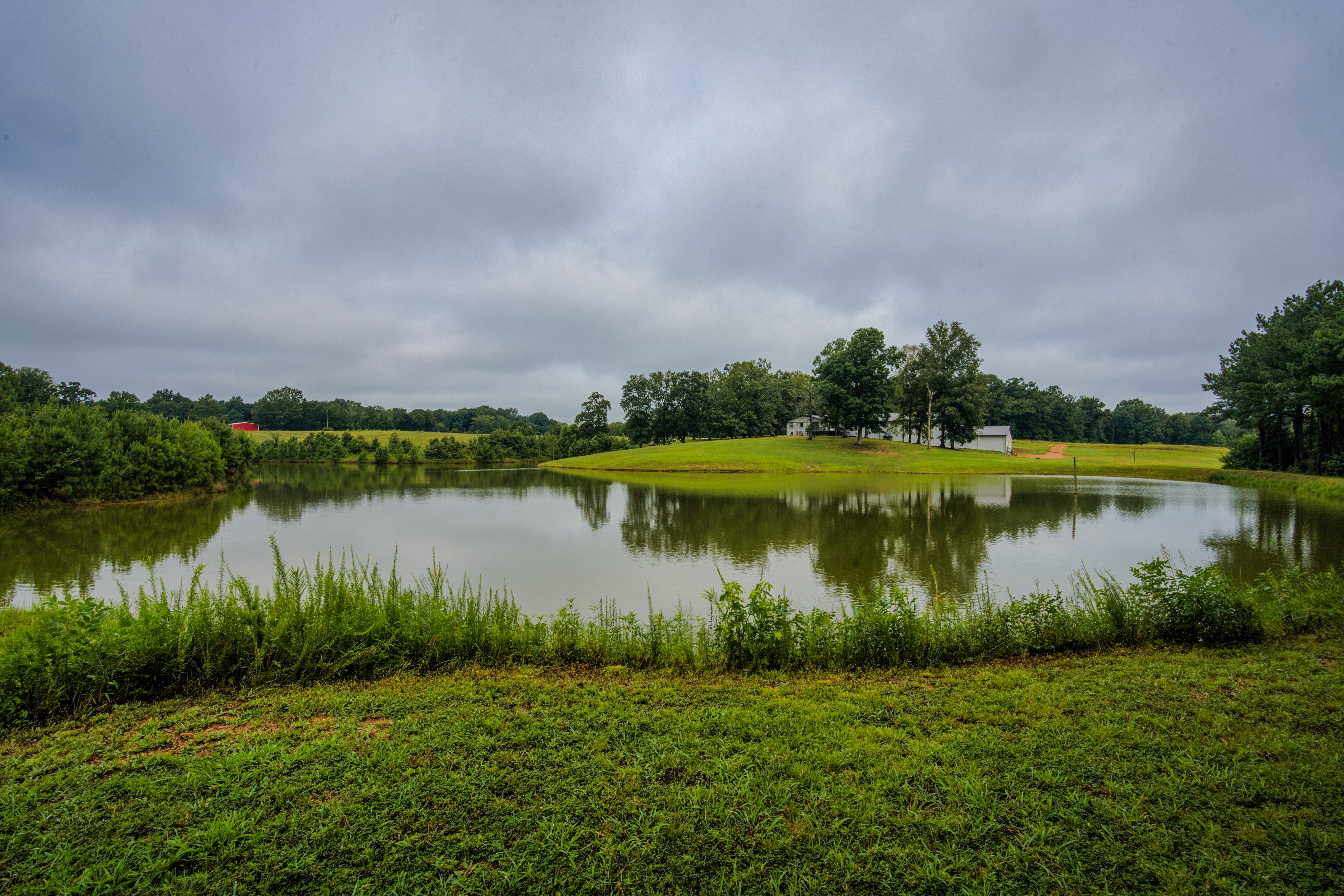 peaceful grounds surrounding a lake