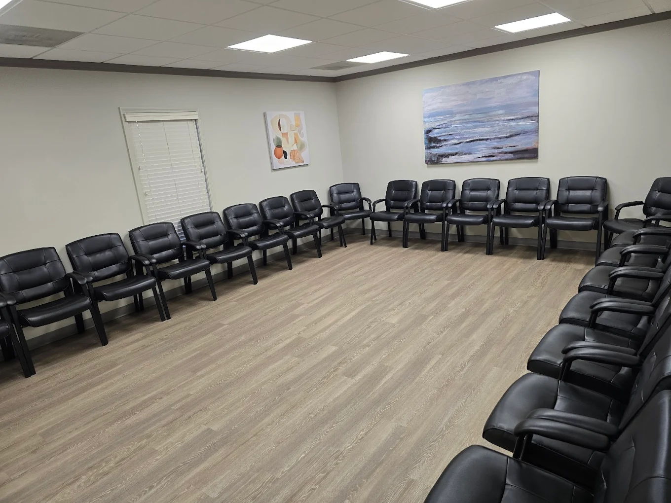 Group Therapy Room with Circle Seating
