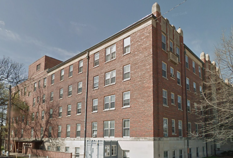 Brick exterior of CenterPointe residential facility in Lincoln