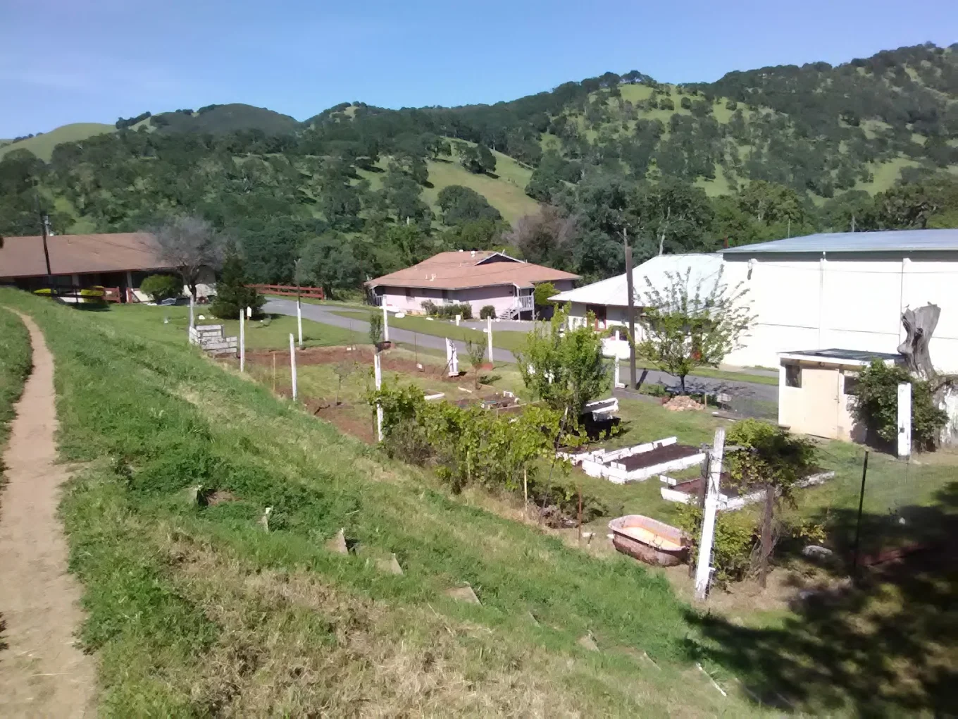 Garden and residential buildings at Diablo Valley Ranch
