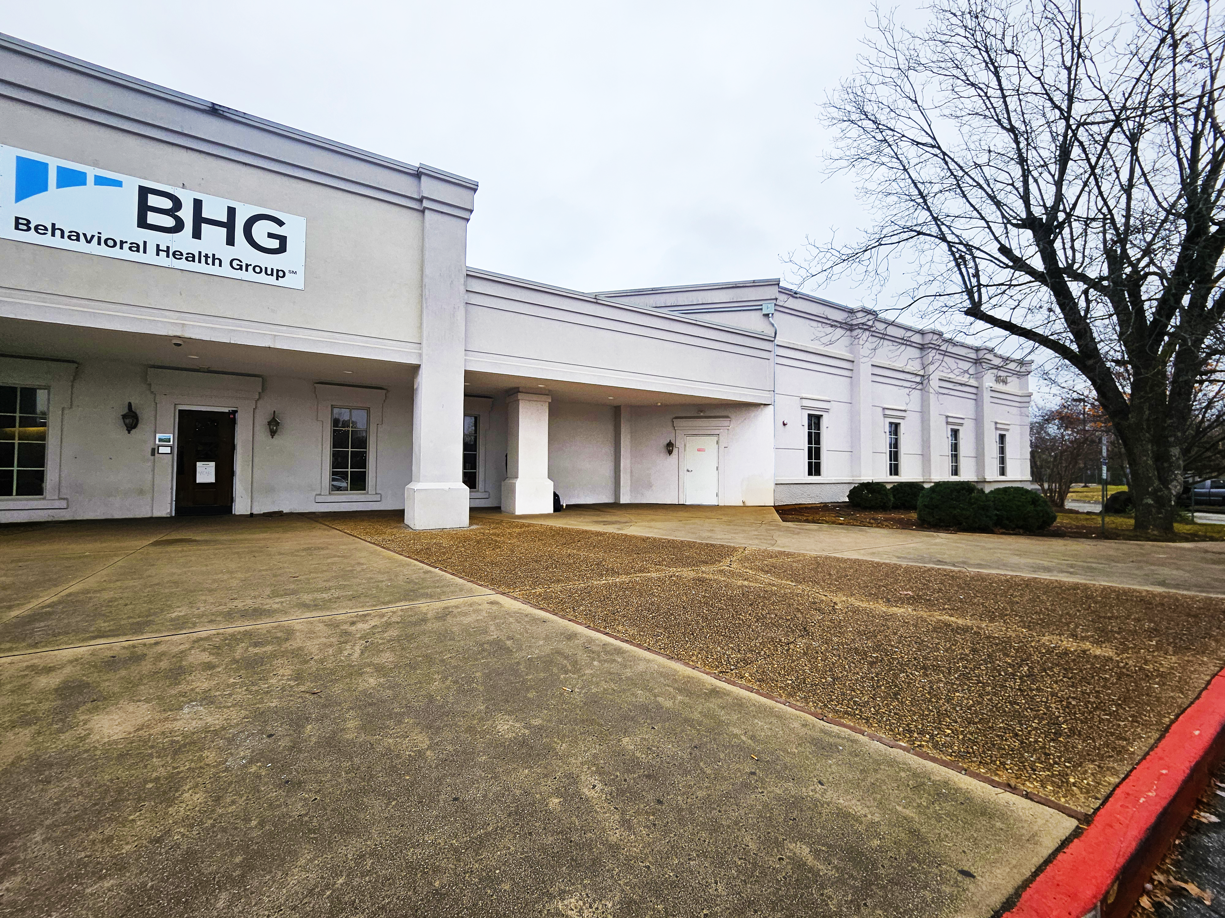 Angled view of BHG Huntsville Treatment Center building