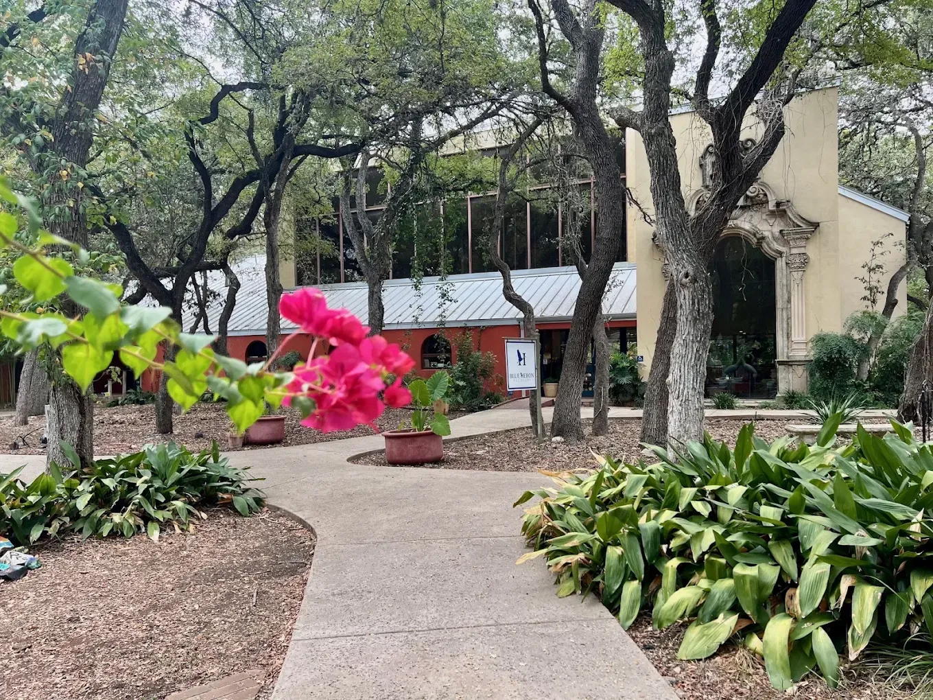Walkway leading to Blue Heron Recovery campus entrance