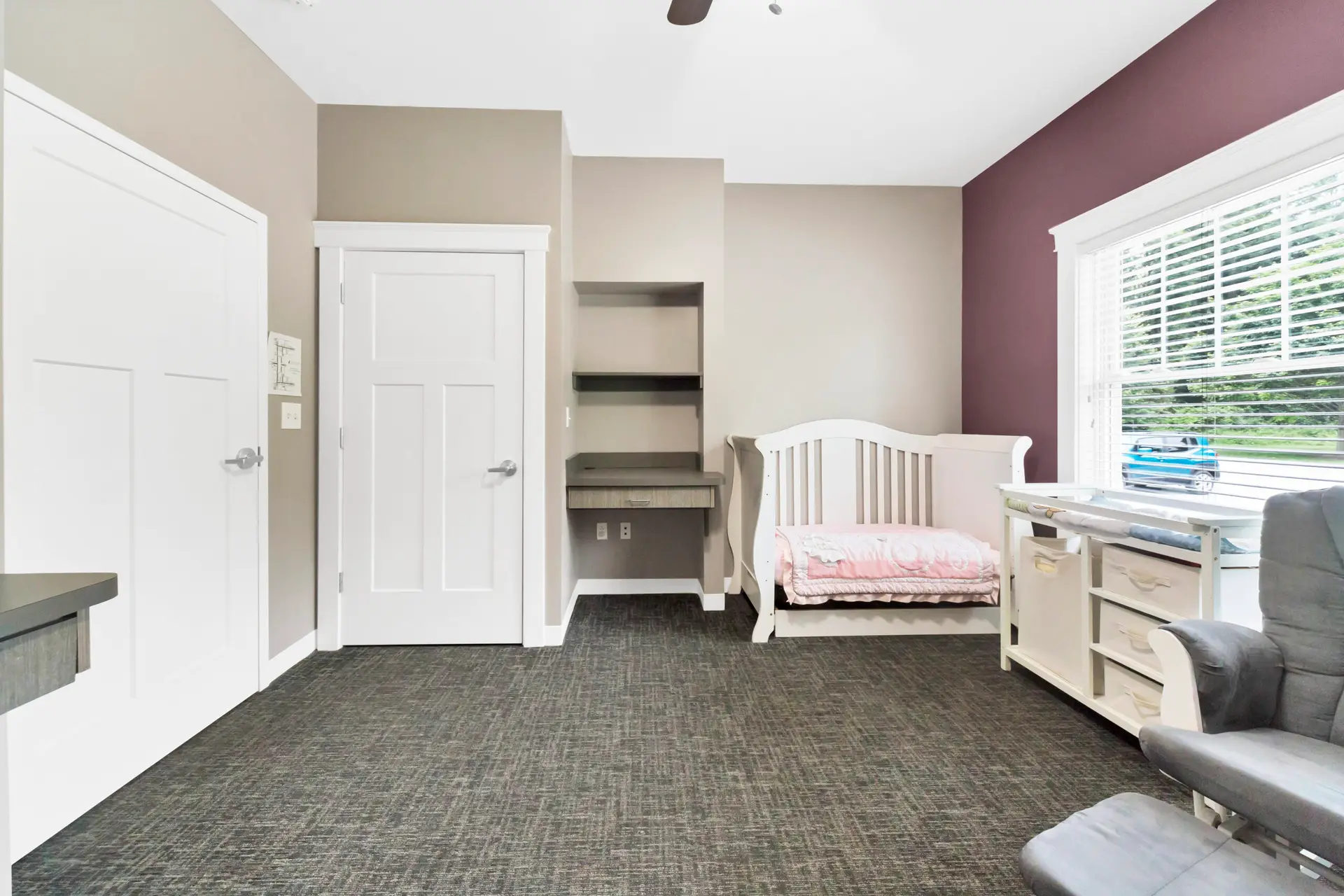 Children’s sleeping and play area for mothers at Oak House