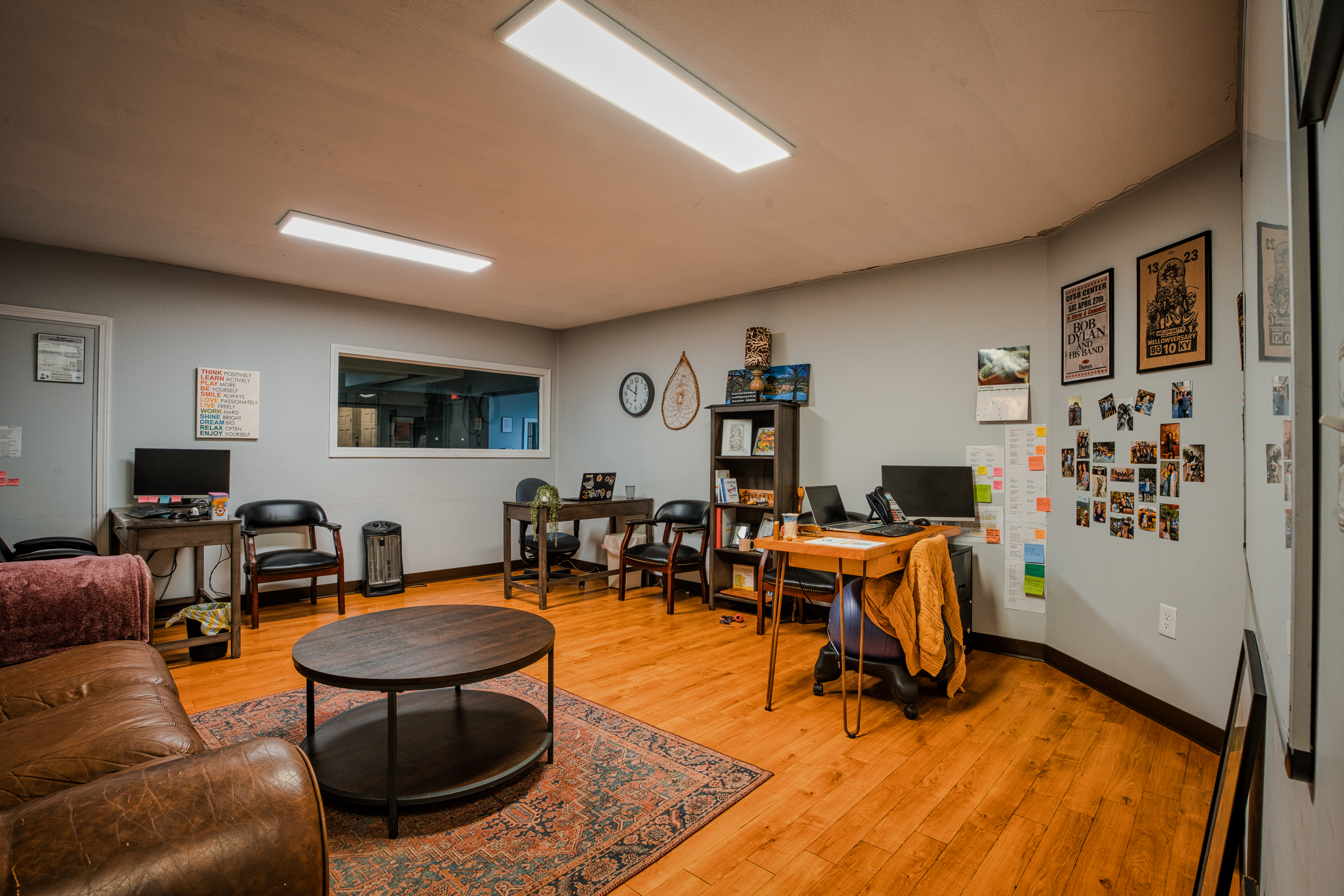 Administrative or communal workspace