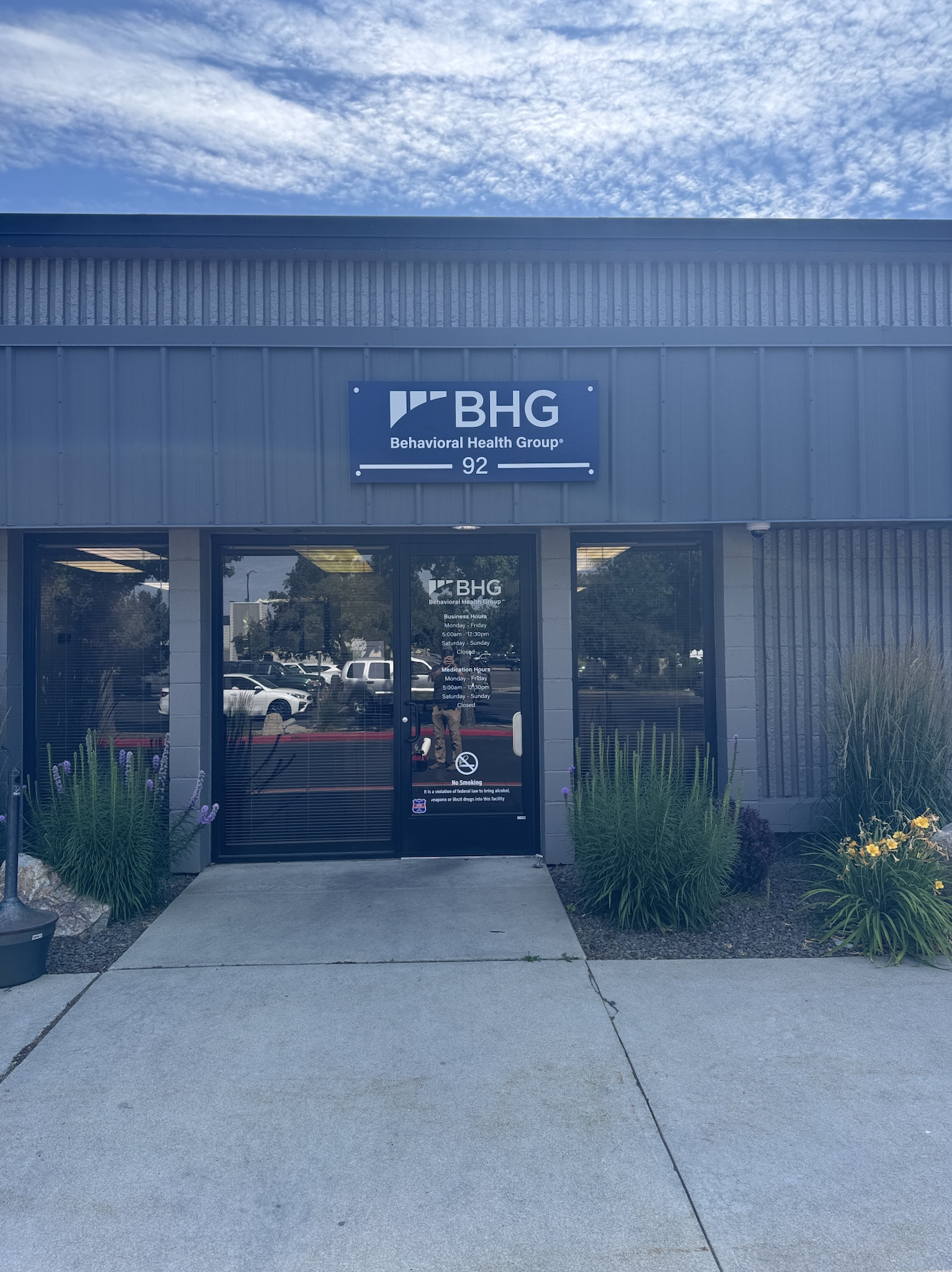 Main entrance to BHG Boise Treatment Center building