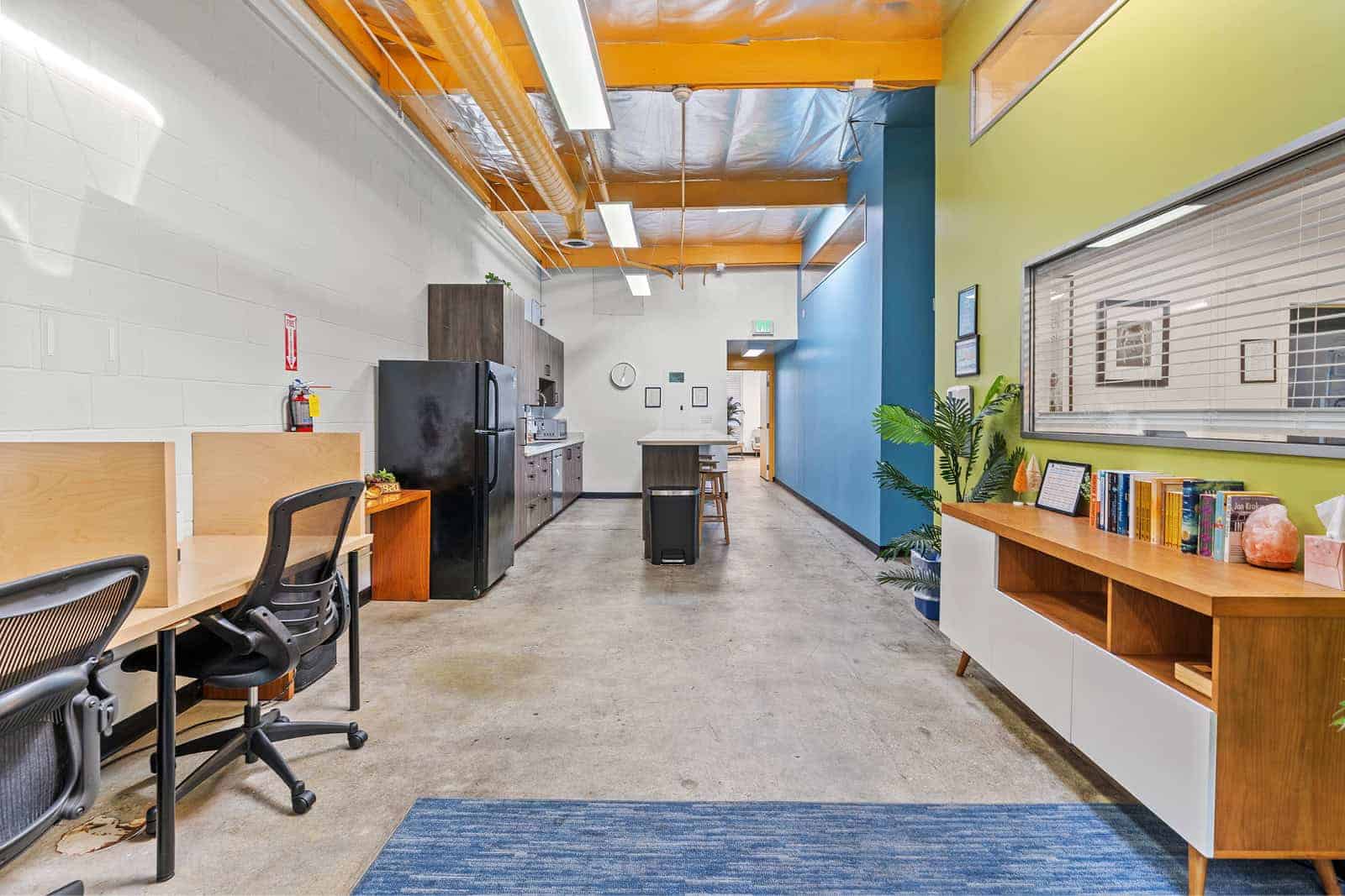 Kitchenette and Shared Workspace
