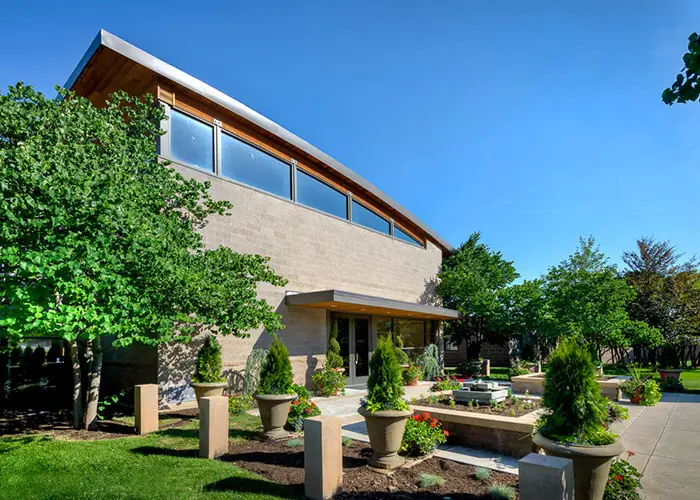 Front exterior of Brighton Recovery Center building.