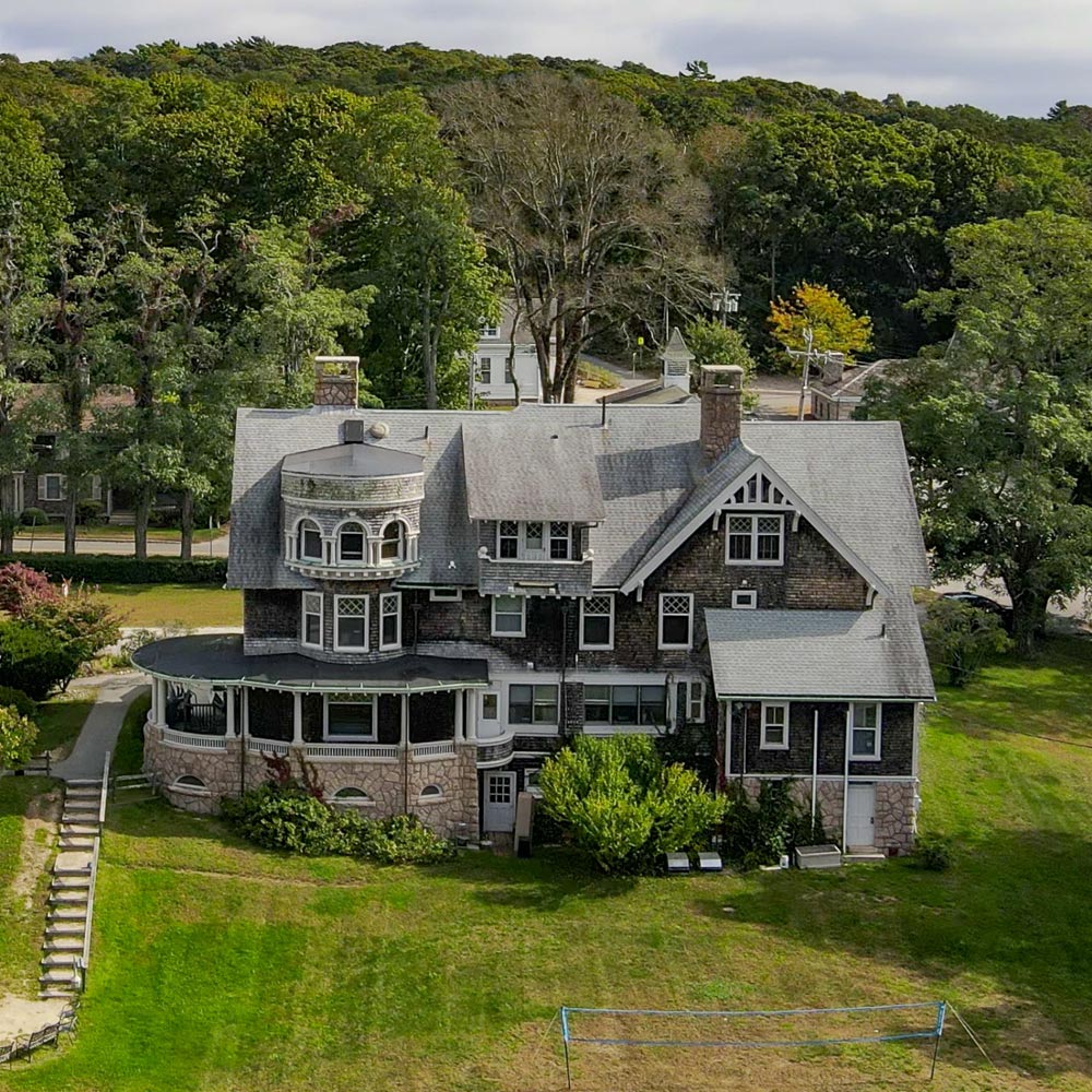 Exterior view of Gosnold Emerson House in West Falmouth