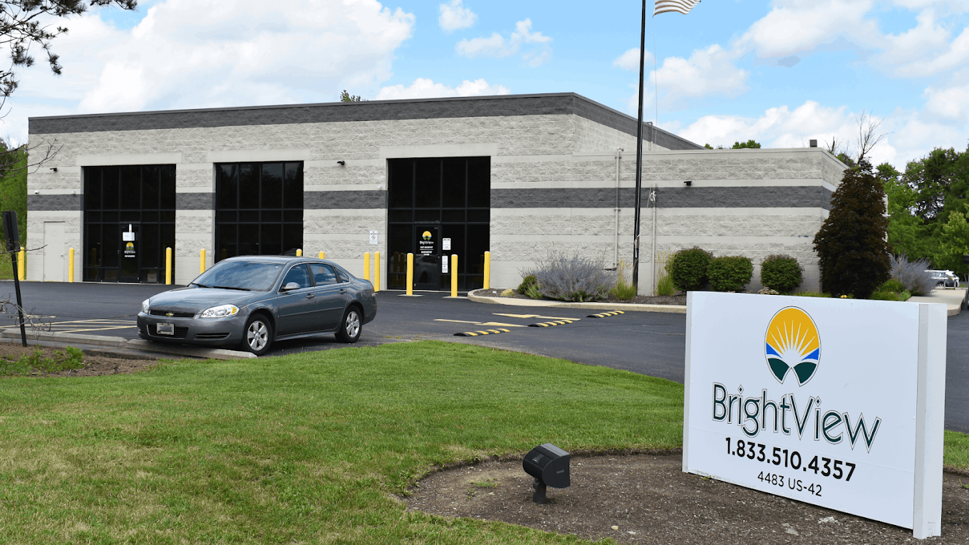 BrightView Mason facility exterior with sign and parking lot