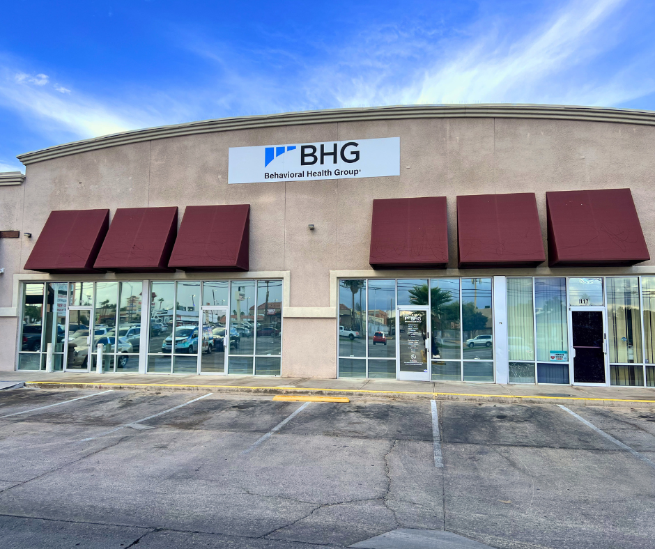 Front exterior of BHG Desert Inn Treatment Center building