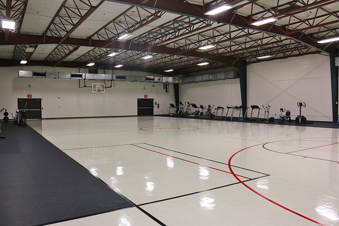 Indoor gym and fitness equipment at Phoenix House Florida