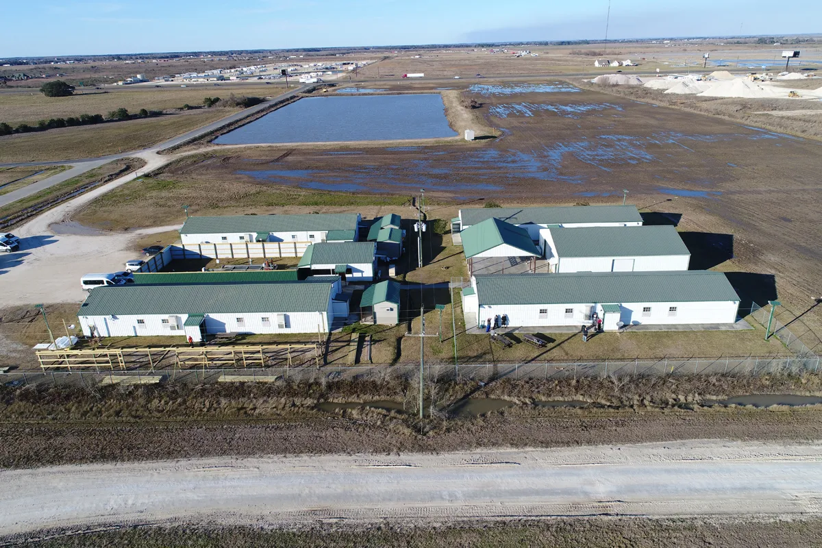 Aerial view of Sanctuary Louisiana residential treatment campus