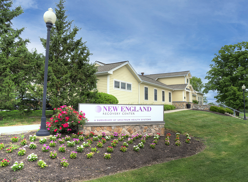 New England Recovery Center sign outside facility entrance