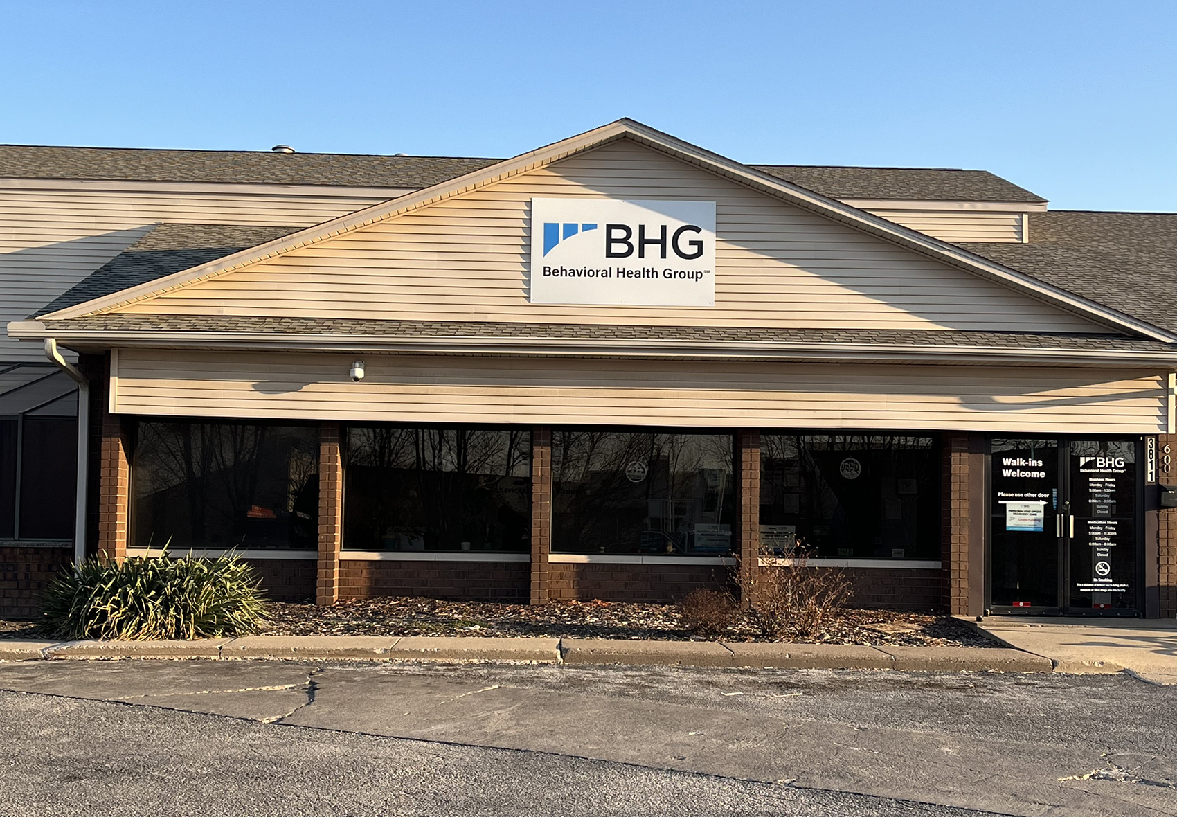 Exterior of BHG Davenport Treatment Center building