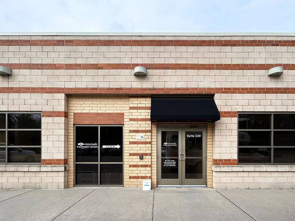 Crossroads treatment center exterior entrance suite 220