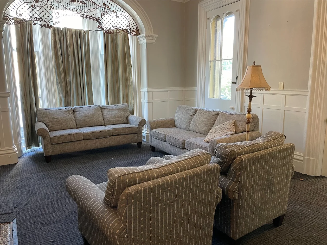Comfortable shared lounge at Our Hope Association in Grand Rapids