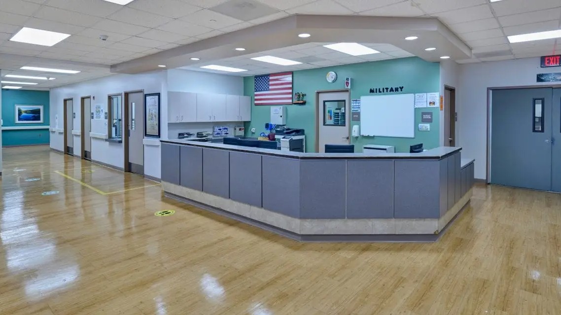 Central nursing station in inpatient unit