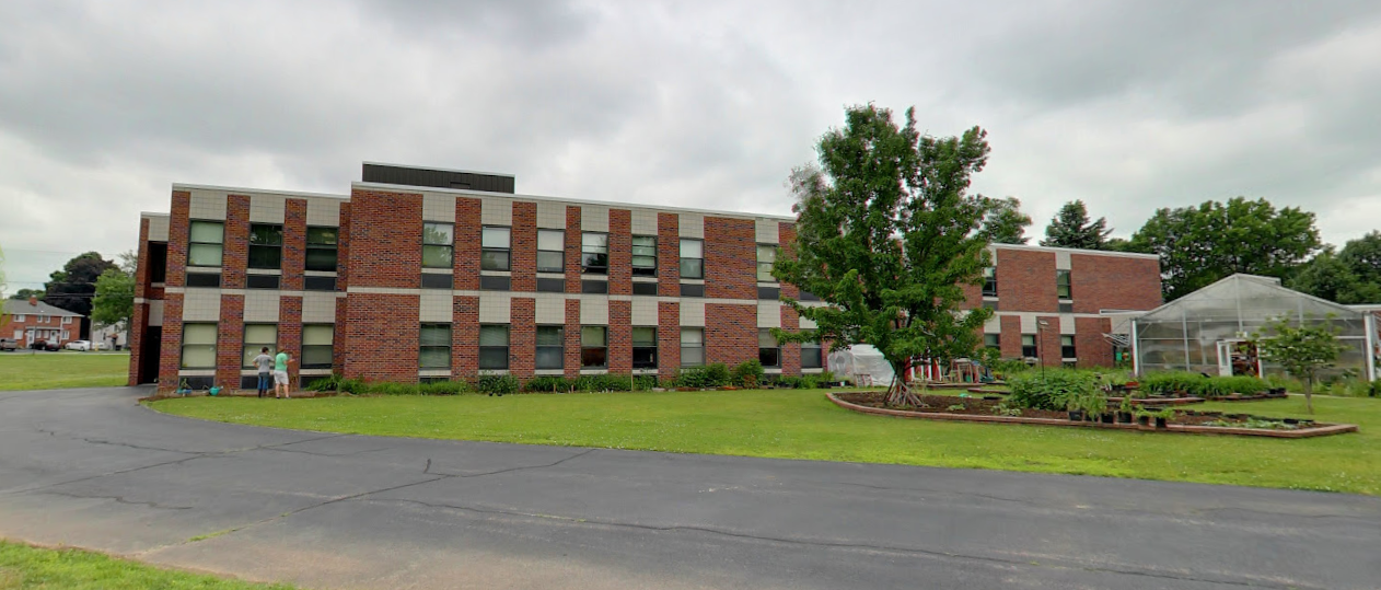 Brick inpatient treatment building at Living Hope in Rochester, NY