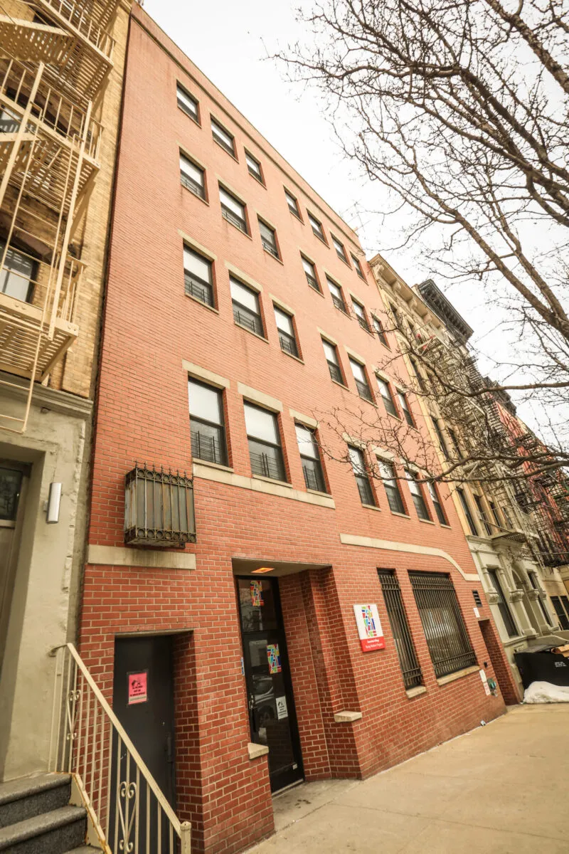 Residential brick building housing a young mothers treatment program