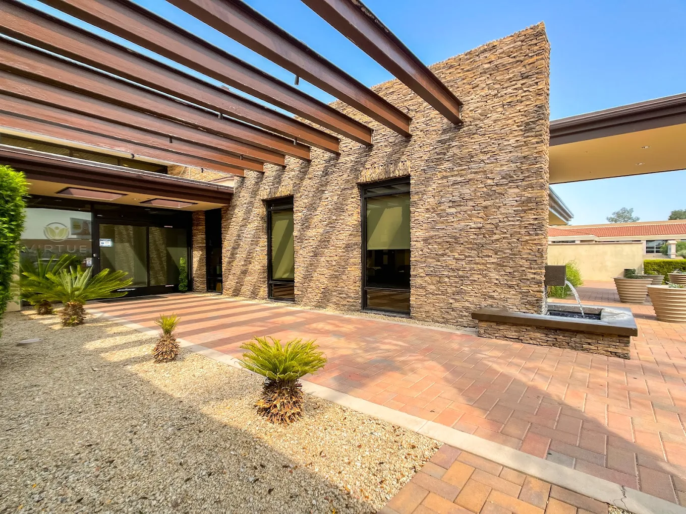 Exterior entrance of the treatment facility