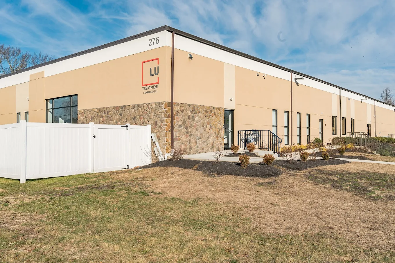 Exterior of We Level Up Lawrenceville treatment facility